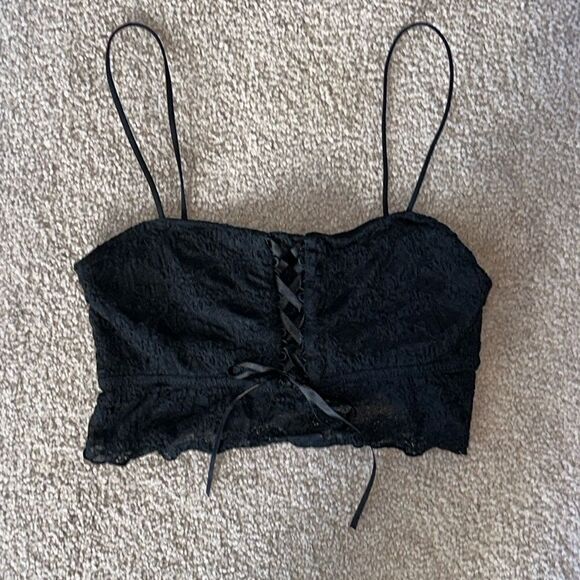 š„ColsieāSatin Ribbon Lace UpāBralette! - Picture 3 of 9